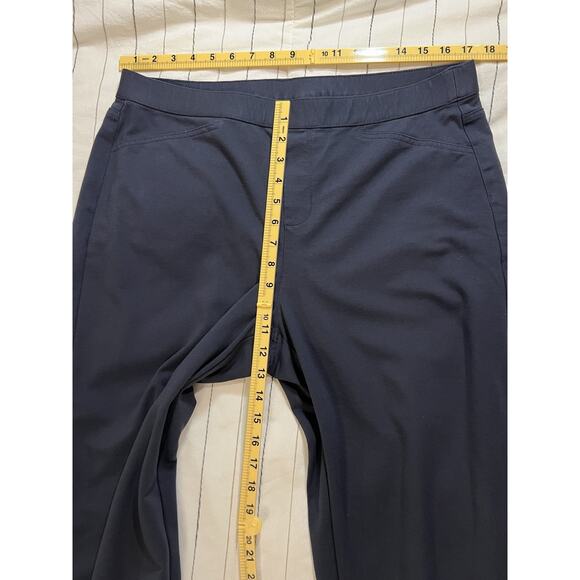 J.Jill | PONTE Slim Slit Leg Back Vent Pants Black Career Pull On- Size L Tall - Picture 6 of 7